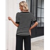 Zeagoo Women’s Short Sleeve Sweater 2026 Spring Summer Tops Lightweight Casual V Neck Sweaters Dressy Work Blouses Clothes(Tw102)