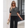 Zeagoo Women’s Short Sleeve Sweater 2026 Spring Summer Tops Lightweight Casual V Neck Sweaters Dressy Work Blouses Clothes(Tw102)