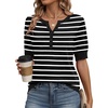 Zeagoo Women’s Short Sleeve Sweater 2026 Spring Summer Tops Lightweight Casual V Neck Sweaters Dressy Work Blouses Clothes(Tw102)