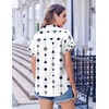 Zeagoo Short Sleeve Summer Tops for Women Casual Button Down Shirts Solid/Striped Business Work Blouses(Jh599)