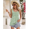 Zeagoo Women’s Summer Tank Tops 2026 Pleated Square Neck Loose Fit Casual Flowy Tunic Sleeveless Shirts(Xh534)