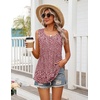 Zeagoo Womens Summer Tank Tops Sleeveless Babydoll Tops Loose Fit Tunic Blouses Crew Neck Flowy Shirts S-3XL(Floral)