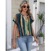 Zeagoo Button Down Shirts for Women Short Sleeve Tops V Neck Collar Blouses Business Casual Outfits(Cx289)