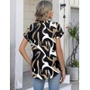 Zeagoo Button Down Shirts for Women Short Sleeve Tops V Neck Collar Blouses Business Casual Outfits(Cx312)