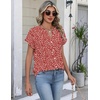 Zeagoo Button Down Shirts for Women Short Sleeve Tops V Neck Collar Blouses Business Casual Outfits(Jh590)