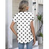 Zeagoo Button Down Shirts for Women Short Sleeve Tops V Neck Collar Blouses Business Casual Outfits(Jh592)