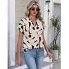 Zeagoo Button Down Shirts for Women Short Sleeve Tops V Neck Collar Blouses Business Casual Outfits(Jh602)