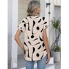 Zeagoo Button Down Shirts for Women Short Sleeve Tops V Neck Collar Blouses Business Casual Outfits(Jh602)