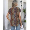 Zeagoo Button Down Shirts for Women Short Sleeve Tops V Neck Collar Blouses Business Casual Outfits(Mz721)