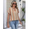 Zeagoo Button Down Shirts for Women Short Sleeve Tops V Neck Collar Blouses Business Casual Outfits(Tw720)