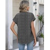 Zeagoo Button Down Shirts for Women Short Sleeve Tops V Neck Collar Blouses Business Casual Outfits(Tz400)