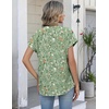 Zeagoo Button Down Shirts for Women Short Sleeve Tops V Neck Collar Blouses Business Casual Outfits(Xh534)