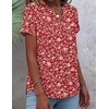 Zeagoo Button Down Shirts for Women Short Sleeve Tops V Neck Collar Blouses Business Casual Outfits(Xh546)