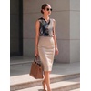Zeagoo Silk Satin Tank Tops for Women V Neck Business Work Blouses Summer Dressy Casual Sleeveless Shirts(Cx278)