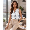 Zeagoo Silk Satin Tank Tops for Women V Neck Business Work Blouses Summer Dressy Casual Sleeveless Shirts(Jh599)