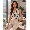 Zeagoo Silk Satin Tank Tops for Women V Neck Business Work Blouses Summer Dressy Casual Sleeveless Shirts(Jh602)