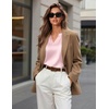 Zeagoo Silk Satin Tank Tops for Women V Neck Business Work Blouses Summer Dressy Casual Sleeveless Shirts(Light Pink)