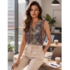 Zeagoo Silk Satin Tank Tops for Women V Neck Business Work Blouses Summer Dressy Casual Sleeveless Shirts(Mz721)