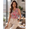 Zeagoo Silk Satin Tank Tops for Women V Neck Business Work Blouses Summer Dressy Casual Sleeveless Shirts(Mz750)