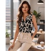 Zeagoo Silk Satin Tank Tops for Women V Neck Business Work Blouses Summer Dressy Casual Sleeveless Shirts(Z-an256)