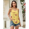 Zeagoo Womens Camisole Tank Tops Summer Adjustable Spaghetti Strap Loose Flowy Sleeveless Shirts Beach Vacation Clothes(Bf351)