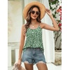 Zeagoo Womens Camisole Tank Tops Summer Adjustable Spaghetti Strap Loose Flowy Sleeveless Shirts Beach Vacation Clothes(Jh560)