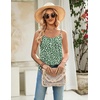 Zeagoo Womens Camisole Tank Tops Summer Adjustable Spaghetti Strap Loose Flowy Sleeveless Shirts Beach Vacation Clothes(Jh560)