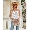 Zeagoo Womens Camisole Tank Tops Summer Adjustable Spaghetti Strap Loose Flowy Sleeveless Shirts Beach Vacation Clothes(Sf224)