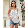 Zeagoo Womens Camisole Tank Tops Summer Adjustable Spaghetti Strap Loose Flowy Sleeveless Shirts Beach Vacation Clothes(Sf224)
