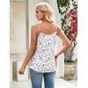 Zeagoo Womens Camisole Tank Tops Summer Adjustable Spaghetti Strap Loose Flowy Sleeveless Shirts Beach Vacation Clothes(Sf224)