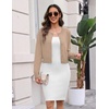 Zeagoo Women’s Cropped Cardigan Sweaters 2026 Button Down Long Sleeve Knit Bolero Shrugs for Dresses(Khaki)