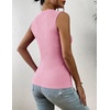 Zeagoo Womens Ribbed Tank Top Sleeveless Basic Camisole Tops High Neck Trendy Tank Tops,Light Pink,S-XXL
