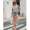 Zeagoo Womens Spring Summer Crochet Tops Cap Sleeve Sweater Vest Hollow Out Pullover Shirts Beach Vacation Clothes(Light Grey)