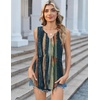 Zeagoo Womens Tank Tops Sleeveless Peplum V Neck Babydoll Casual Flowy Boho Beach Summer Shirts(Print Cx289)