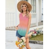 Zeagoo Womens Tank Tops Sleeveless Peplum V Neck Babydoll Casual Flowy Boho Beach Summer Shirts(Print Jb218)