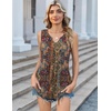 Zeagoo Womens Tank Tops Sleeveless Peplum V Neck Babydoll Casual Flowy Boho Beach Summer Shirts(Print Mz721)
