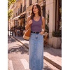 Zeagoo Womens Tank Tops V Neck Ribbed Knit Slim Fitted Basic Sleeveless Tops Casual Summer Clothes 2026(Dark Purple)