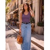 Zeagoo Womens Tank Tops V Neck Ribbed Knit Slim Fitted Basic Sleeveless Tops Casual Summer Clothes 2026(Dark Purple)