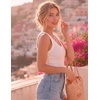 Zeagoo Womens Tank Tops V Neck Ribbed Knit Slim Fitted Basic Sleeveless Tops Casual Summer Clothes 2026(White)