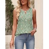 Zeagoo Womens Tops Summer Pleated Sleeveless Tank Top V Neck Dressy Casual Flowy Boho Tunic Shirts(Xh534)