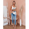 Zeagoo Womens V Neck Camisole Tank Top Strap Sleeveless T Shirt Casual Loose Vest Blouse – S-XXL(Cx286)
