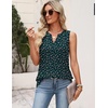 Zeagoo Womens V Neck Tank Tops 2026 Summer Tops Casual Sleeveless Shirts Loose Fit Dressy Business Work Clothes(Xh522-dark Green Floral)