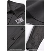 Zeagoo Women’s Wrinkle Free Button Down Shirts Long Sleeve Dress Shirts Collared Business Casual Blouses Tops XS-3XL(Black)