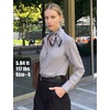 Zeagoo Women’s Wrinkle Free Button Down Shirts Long Sleeve Dress Shirts Collared Business Casual Blouses Tops XS-3XL(Grey)