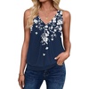 Navy White Flower