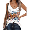 Zeagoo Womens V Neck Camisole Tank Top Strap Sleeveless T Shirt Casual Loose Vest Blouse – S-XXL(Cx286)