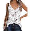 Zeagoo Womens V Neck Camisole Tank Top Strap Sleeveless T Shirt Casual Loose Vest Blouse – S-XXL(Sf224)