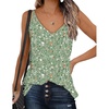 Zeagoo Womens V Neck Camisole Tank Top Strap Sleeveless T Shirt Casual Loose Vest Blouse – S-XXL(Xh534)