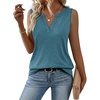 Zeagoo Womens V Neck Tank Tops 2026 Summer Tops Casual Sleeveless Shirts Loose Fit Dressy Business Work Clothes(Turquoise)