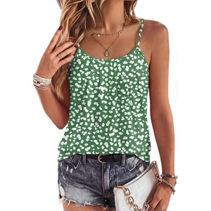 Zeagoo Womens Camisole Tank Tops Summer Adjustable Spaghetti Strap Loose Flowy Sleeveless Shirts Beach Vacation Clothes(Jh560)